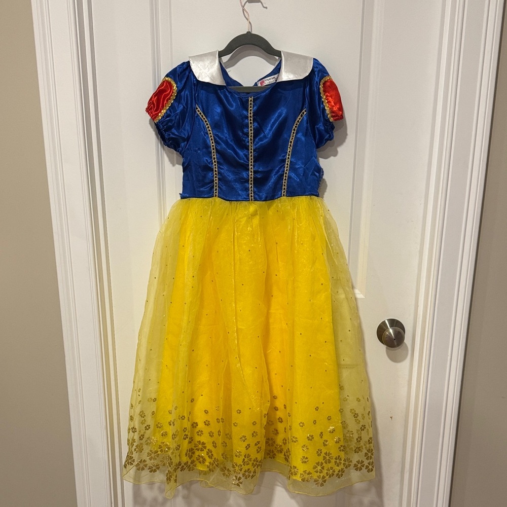 Blue and Yellow Snow White Princess Costume for Kids